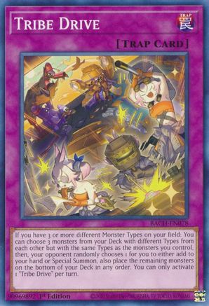 Tribe Drive (BACH-EN078) - Battle of Chaos 1st Edition Battle of Chaos Yugioh Single  Squirtle Squad Card Shop.