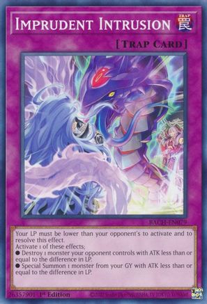 Imprudent Intrusion (BACH-EN079) - Battle of Chaos 1st Edition Battle of Chaos Yugioh Single  Squirtle Squad Card Shop.