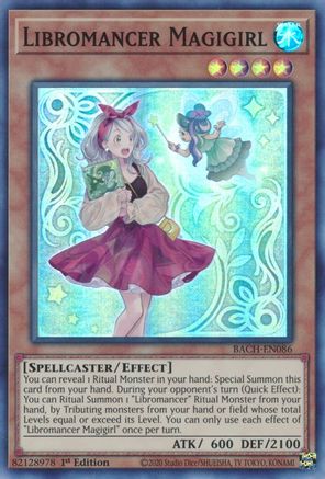 Libromancer Magigirl (BACH-EN086) - Battle of Chaos 1st Edition Battle of Chaos Yugioh Single  Squirtle Squad Card Shop.