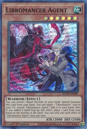 Libromancer Agent (BACH-EN087) - Battle of Chaos 1st Edition Battle of Chaos Yugioh Single  Squirtle Squad Card Shop.