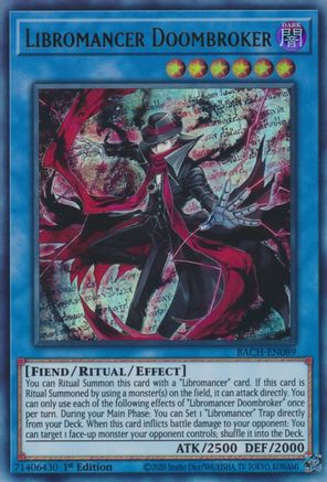 Libromancer Doombroker (BACH-EN089) - Battle of Chaos 1st Edition Battle of Chaos Yugioh Single  Squirtle Squad Card Shop.