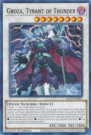 Groza, Tyrant of Thunder (BACH-EN097) - Battle of Chaos 1st Edition Battle of Chaos Yugioh Single  Squirtle Squad Card Shop.