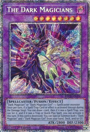 The Dark Magicians (Starlight Rare) (BACH-EN100) - Battle of Chaos 1st Edition Battle of Chaos Yugioh Single  Squirtle Squad Card Shop.