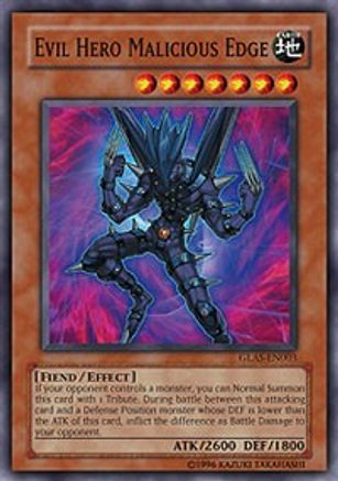 Evil Hero Malicious Edge (GLAS-EN003) - Gladiator's Assault 1st Edition Gladiator's Assault Yugioh Single  Squirtle Squad Card Shop.
