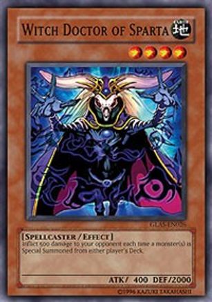 Witch Doctor of Sparta (GLAS-EN026) - Gladiator's Assault Unlimited Gladiator's Assault Yugioh Single  Squirtle Squad Card Shop.