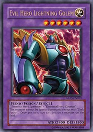 Evil Hero Lightning Golem (GLAS-EN039) - Gladiator's Assault Unlimited Gladiator's Assault Yugioh Single  Squirtle Squad Card Shop.