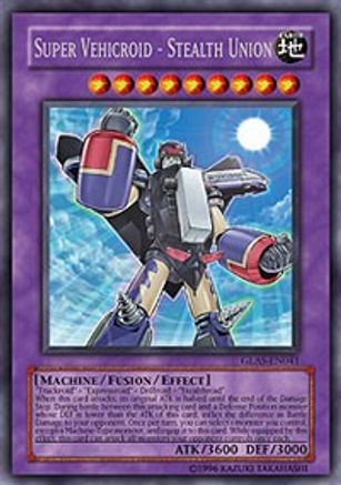 Super Vehicroid - Stealth Union (GLAS-EN041) - Gladiator's Assault 1st Edition Gladiator's Assault Yugioh Single  Squirtle Squad Card Shop.
