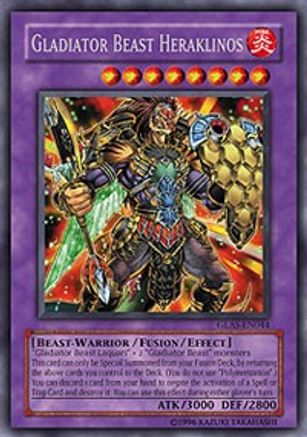 Gladiator Beast Heraklinos (GLAS-EN044) - Gladiator's Assault Unlimited Gladiator's Assault Yugioh Single  Squirtle Squad Card Shop.