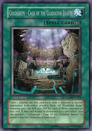 Colosseum - Cage of the Gladiator Beasts (GLAS-EN054) - Gladiator's Assault 1st Edition Gladiator's Assault Yugioh Single  Squirtle Squad Card Shop.