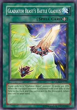 Gladiator Beast's Battle Gladius (GLAS-EN056) - Gladiator's Assault 1st Edition Gladiator's Assault Yugioh Single  Squirtle Squad Card Shop.
