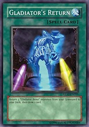 Gladiator's Return (GLAS-EN059) - Gladiator's Assault 1st Edition Gladiator's Assault Yugioh Single  Squirtle Squad Card Shop.