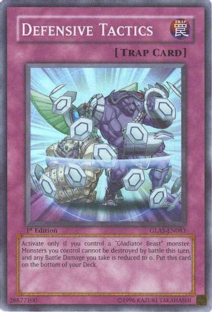 Defensive Tactics (GLAS-EN083) - Gladiator's Assault 1st Edition Gladiator's Assault Yugioh Single  Squirtle Squad Card Shop.