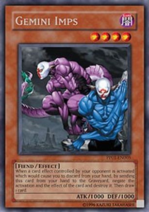 Gemini Imps (PP01-EN005) - Premium Pack 1 Unlimited Premium Pack 1 Yugioh Single  Squirtle Squad Card Shop.