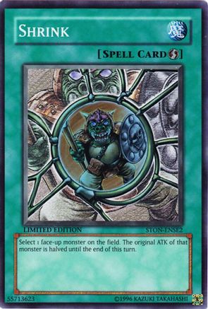 Shrink (STON-ENSE2) - Strike of Neos Limited Strike of Neos Yugioh Single  Squirtle Squad Card Shop.