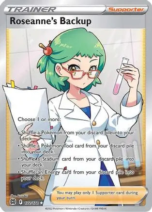 Roseanne's Backup (Full Art) 172  - Holofoil SWSH09 Brilliant Stars - Ultra Rare SWSH09: Brilliant Stars Pokemon Single  Squirtle Squad Card Shop.