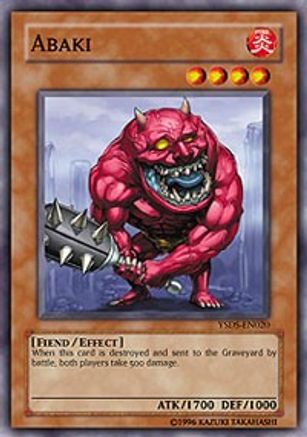 Abaki (YSDS-EN020) - Starter Deck: Syrus Truesdale 1st Edition Starter Deck: Syrus Truesdale Yugioh Single  Squirtle Squad Card Shop.