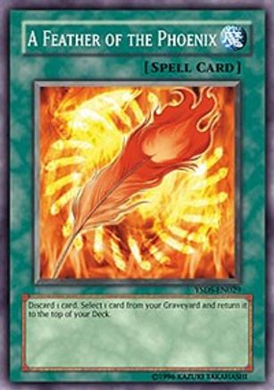 A Feather of the Phoenix (YSDS-EN029) - Starter Deck: Syrus Truesdale Unlimited Starter Deck: Syrus Truesdale Yugioh Single  Squirtle Squad Card Shop.