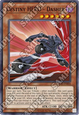 Destiny HERO - Dasher (OP18-EN004) - OTS Tournament Pack 18 Unlimited OTS Tournament Pack 18 Yugioh Single  Squirtle Squad Card Shop.