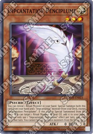 Impcantation Penciplume (OP18-EN021) - OTS Tournament Pack 18 Unlimited OTS Tournament Pack 18 Yugioh Single  Squirtle Squad Card Shop.