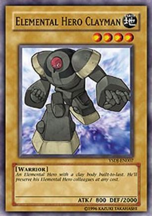 Elemental HERO Clayman (YSDJ-EN007) - Starter Deck: Jaden Yuki 1st Edition Starter Deck: Jaden Yuki Yugioh Single  Squirtle Squad Card Shop.