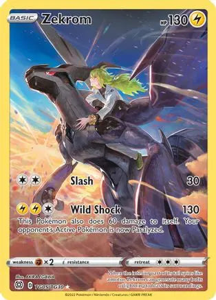Zekrom TG05  - Holofoil SWSH09 Brilliant Stars Trainer Gallery - Ultra Rare SWSH09: Brilliant Stars Trainer Gallery Pokemon Single  Squirtle Squad Card Shop.