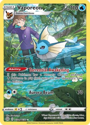 Vaporeon TG02/TG30 - Brilliant Stars Trainer Gallery - Ultra Rare
