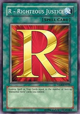 R - Righteous Justice (YSDJ-EN031) - Starter Deck: Jaden Yuki Unlimited Starter Deck: Jaden Yuki Yugioh Single  Squirtle Squad Card Shop.