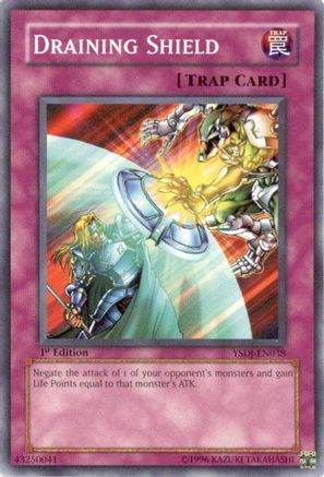 Draining Shield (YSDJ-EN038) - Starter Deck: Jaden Yuki 1st Edition Starter Deck: Jaden Yuki Yugioh Single  Squirtle Squad Card Shop.
