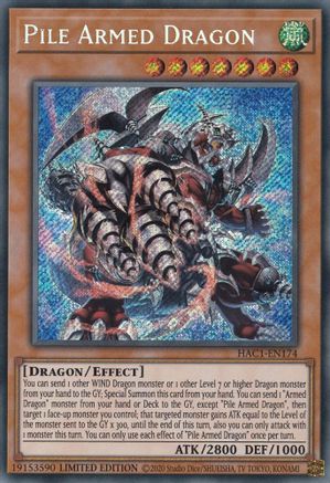 Pile Armed Dragon (HAC1-EN174) - Hidden Arsenal: Chapter 1 Limited Hidden Arsenal: Chapter 1 Yugioh Single  Squirtle Squad Card Shop.