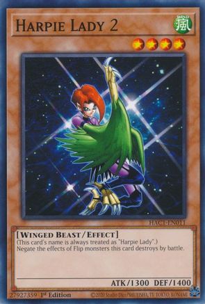 Harpie Lady 2 (HAC1-EN011) - Hidden Arsenal: Chapter 1 1st Edition Hidden Arsenal: Chapter 1 Yugioh Single  Squirtle Squad Card Shop.