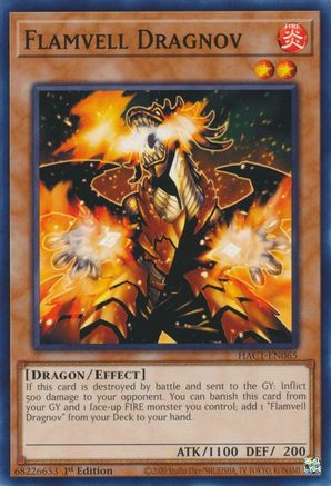 Flamvell Dragnov (HAC1-EN065) - Hidden Arsenal: Chapter 1 1st Edition Hidden Arsenal: Chapter 1 Yugioh Single  Squirtle Squad Card Shop.
