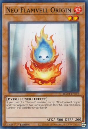 Neo Flamvell Origin (HAC1-EN069) - Hidden Arsenal: Chapter 1 1st Edition Hidden Arsenal: Chapter 1 Yugioh Single  Squirtle Squad Card Shop.