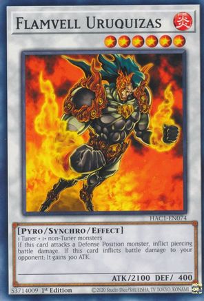 Flamvell Uruquizas (HAC1-EN074) - Hidden Arsenal: Chapter 1 1st Edition Hidden Arsenal: Chapter 1 Yugioh Single  Squirtle Squad Card Shop.