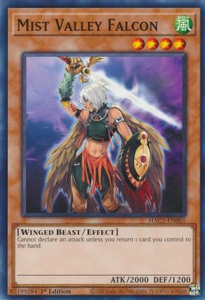 Mist Valley Falcon (HAC1-EN061) - Hidden Arsenal: Chapter 1 1st Edition Hidden Arsenal: Chapter 1 Yugioh Single  Squirtle Squad Card Shop.