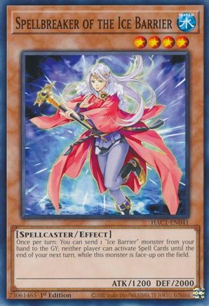 Spellbreaker of the Ice Barrier (HAC1-EN041) - Hidden Arsenal: Chapter 1 1st Edition Hidden Arsenal: Chapter 1 Yugioh Single  Squirtle Squad Card Shop.