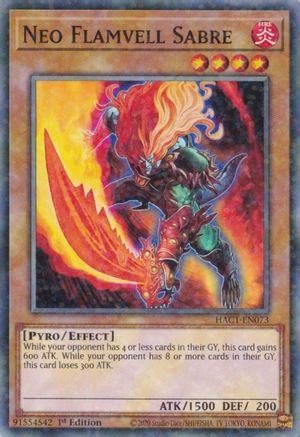 Neo Flamvell Sabre (Duel Terminal) (HAC1-EN073) - Hidden Arsenal: Chapter 1 1st Edition Hidden Arsenal: Chapter 1 Yugioh Single  Squirtle Squad Card Shop.