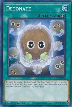 Detonate (HAC1-EN168) - Hidden Arsenal: Chapter 1 1st Edition Hidden Arsenal: Chapter 1 Yugioh Single  Squirtle Squad Card Shop.