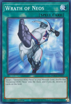 Wrath of Neos (HAC1-EN167) - Hidden Arsenal: Chapter 1 1st Edition Hidden Arsenal: Chapter 1 Yugioh Single  Squirtle Squad Card Shop.