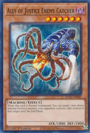 Ally of Justice Enemy Catcher (HAC1-EN082) - Hidden Arsenal: Chapter 1 1st Edition Hidden Arsenal: Chapter 1 Yugioh Single  Squirtle Squad Card Shop.