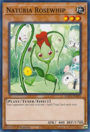 Naturia Rosewhip (HAC1-EN099) - Hidden Arsenal: Chapter 1 1st Edition Hidden Arsenal: Chapter 1 Yugioh Single  Squirtle Squad Card Shop.