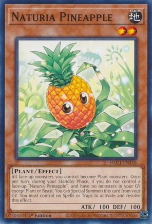 Naturia Pineapple (HAC1-EN118) - Hidden Arsenal: Chapter 1 1st Edition Hidden Arsenal: Chapter 1 Yugioh Single  Squirtle Squad Card Shop.