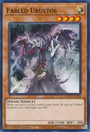 Fabled Urustos (HAC1-EN128) - Hidden Arsenal: Chapter 1 1st Edition Hidden Arsenal: Chapter 1 Yugioh Single  Squirtle Squad Card Shop.