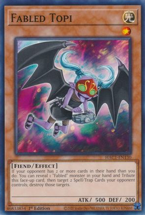 Fabled Topi (HAC1-EN130) - Hidden Arsenal: Chapter 1 1st Edition Hidden Arsenal: Chapter 1 Yugioh Single  Squirtle Squad Card Shop.