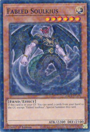 Fabled Soulkius (Duel Terminal) (HAC1-EN131) - Hidden Arsenal: Chapter 1 1st Edition Hidden Arsenal: Chapter 1 Yugioh Single  Squirtle Squad Card Shop.
