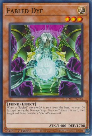 Fabled Dyf (HAC1-EN133) - Hidden Arsenal: Chapter 1 1st Edition Hidden Arsenal: Chapter 1 Yugioh Single  Squirtle Squad Card Shop.