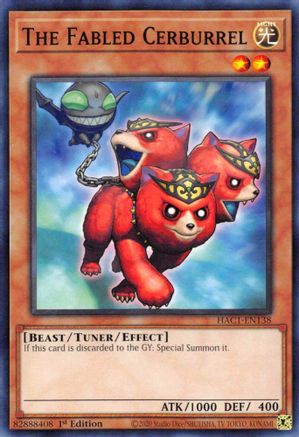 The Fabled Cerburrel (HAC1-EN138) - Hidden Arsenal: Chapter 1 1st Edition Hidden Arsenal: Chapter 1 Yugioh Single  Squirtle Squad Card Shop.