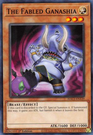 The Fabled Ganashia (HAC1-EN139) - Hidden Arsenal: Chapter 1 1st Edition Hidden Arsenal: Chapter 1 Yugioh Single  Squirtle Squad Card Shop.