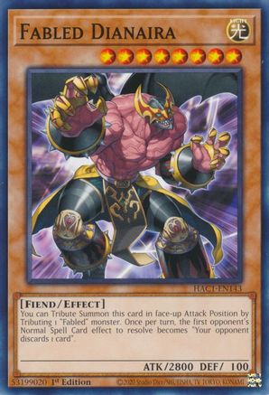 Fabled Dianaira (HAC1-EN143) - Hidden Arsenal: Chapter 1 1st Edition Hidden Arsenal: Chapter 1 Yugioh Single  Squirtle Squad Card Shop.