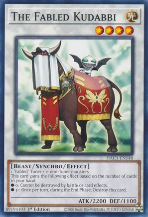 The Fabled Kudabbi (HAC1-EN148) - Hidden Arsenal: Chapter 1 1st Edition Hidden Arsenal: Chapter 1 Yugioh Single  Squirtle Squad Card Shop.