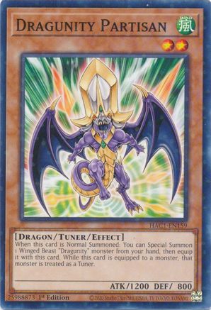 Dragunity Partisan (Duel Terminal) (HAC1-EN159) - Hidden Arsenal: Chapter 1 1st Edition Hidden Arsenal: Chapter 1 Yugioh Single  Squirtle Squad Card Shop.